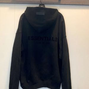 Black Fear of God Essentials Hoodie